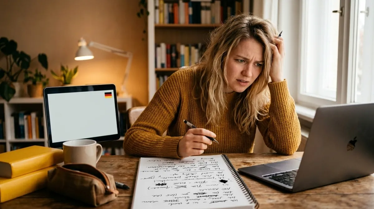 Common Mistakes Learning German Online